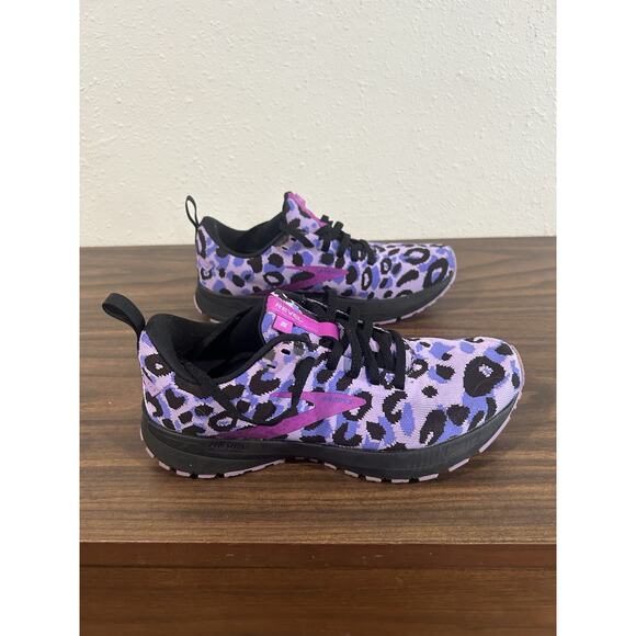 Brooks Revel 5 Shoes Womens 7.5 Running Athletic Leopard Sneakers 1203611B567 - Picture 7 of 10